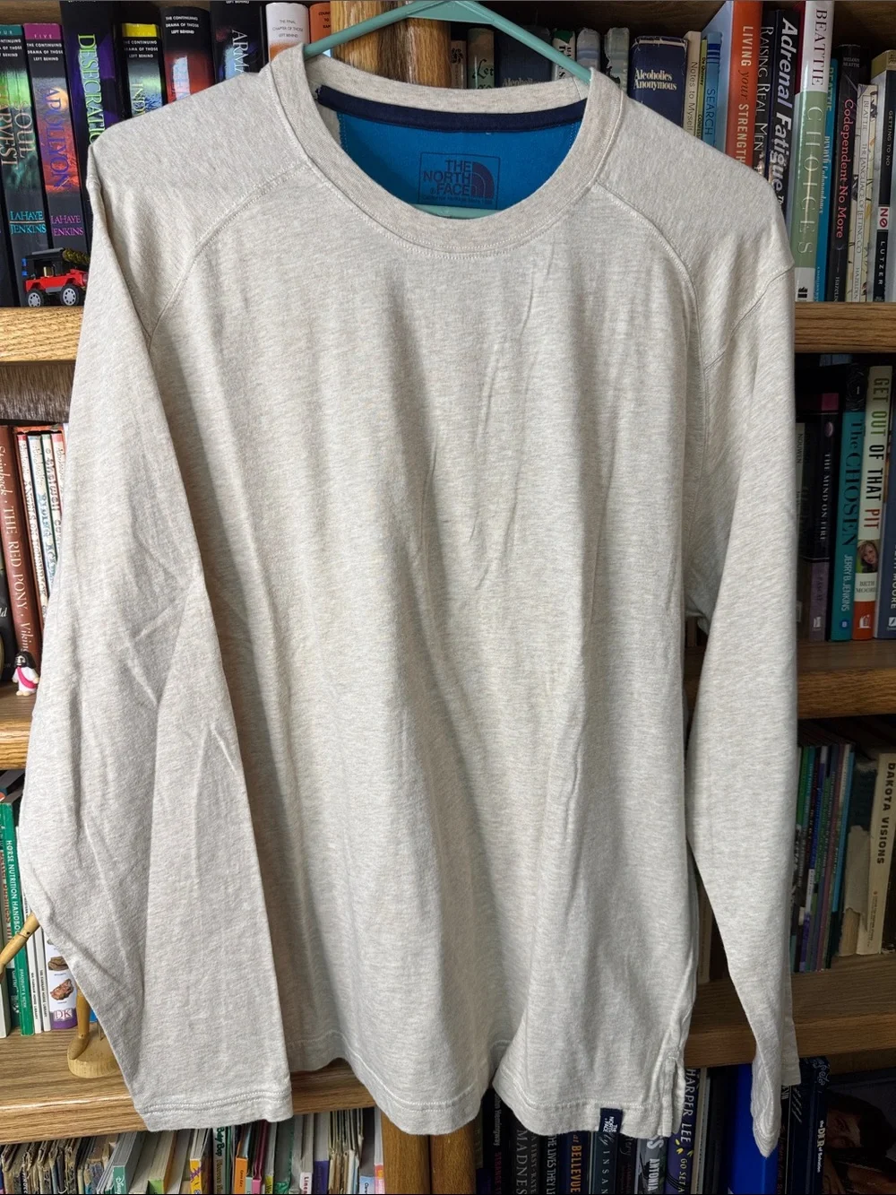 The North Face Men's Crewneck Long-sleeved Tee - Heather Oatmeal